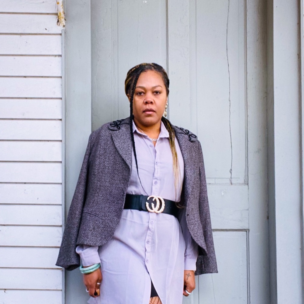 Gray oversized shirt